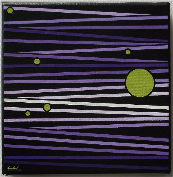 Millefeuilles violet-vert